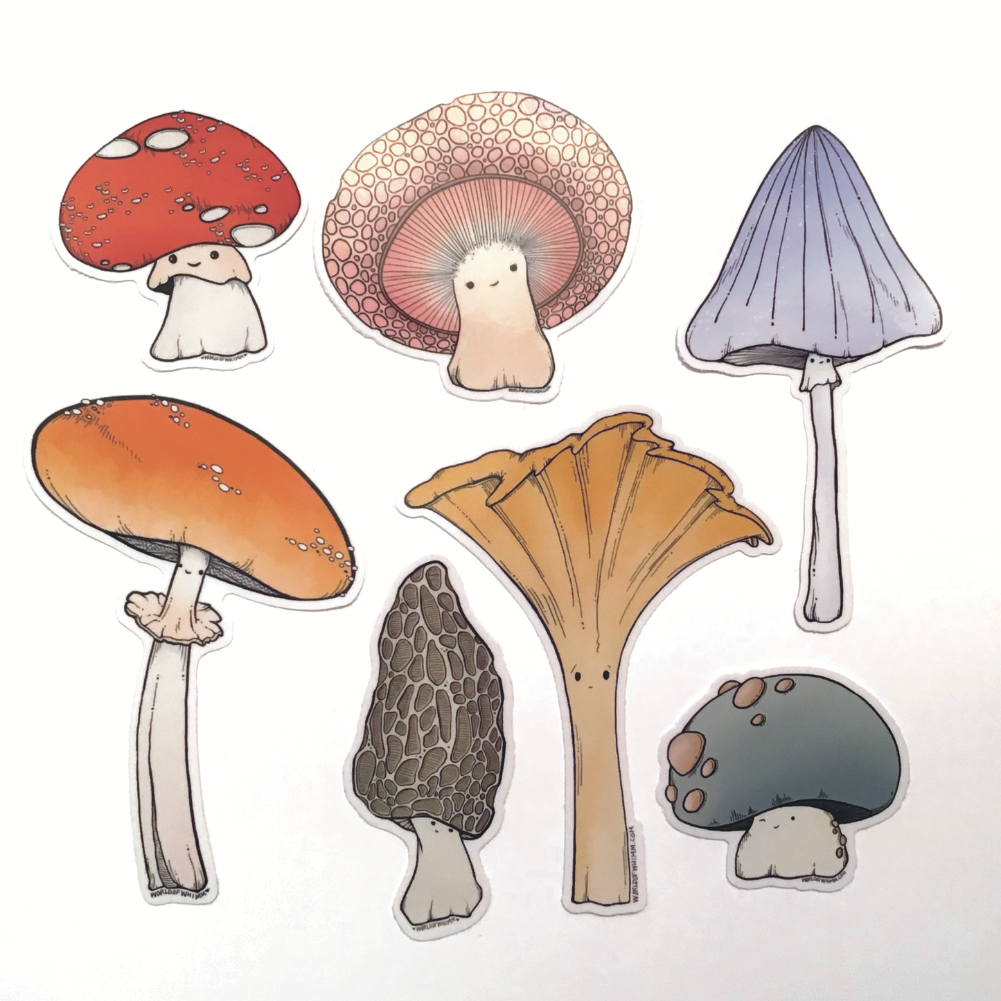 Vinyl Sticker - Pink mushroom