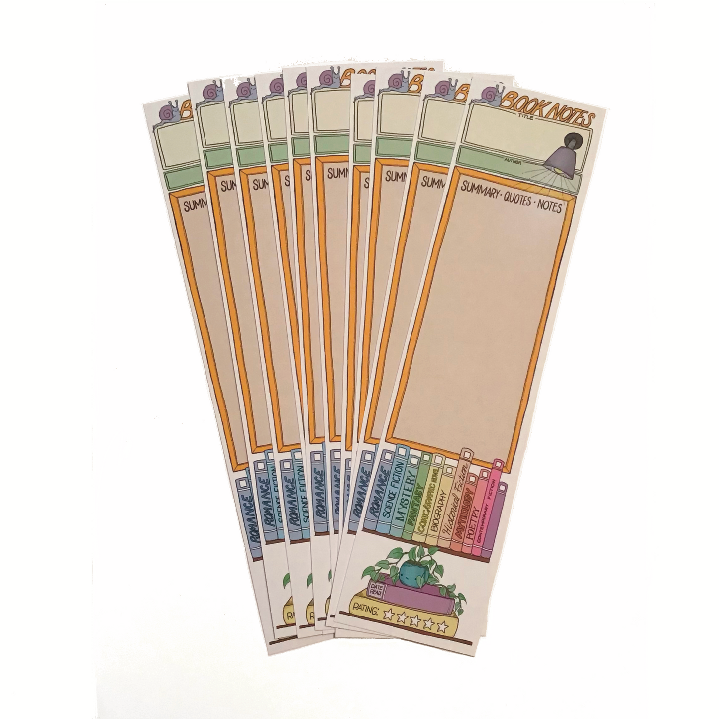 Bookmarks - Book Note Set of 10