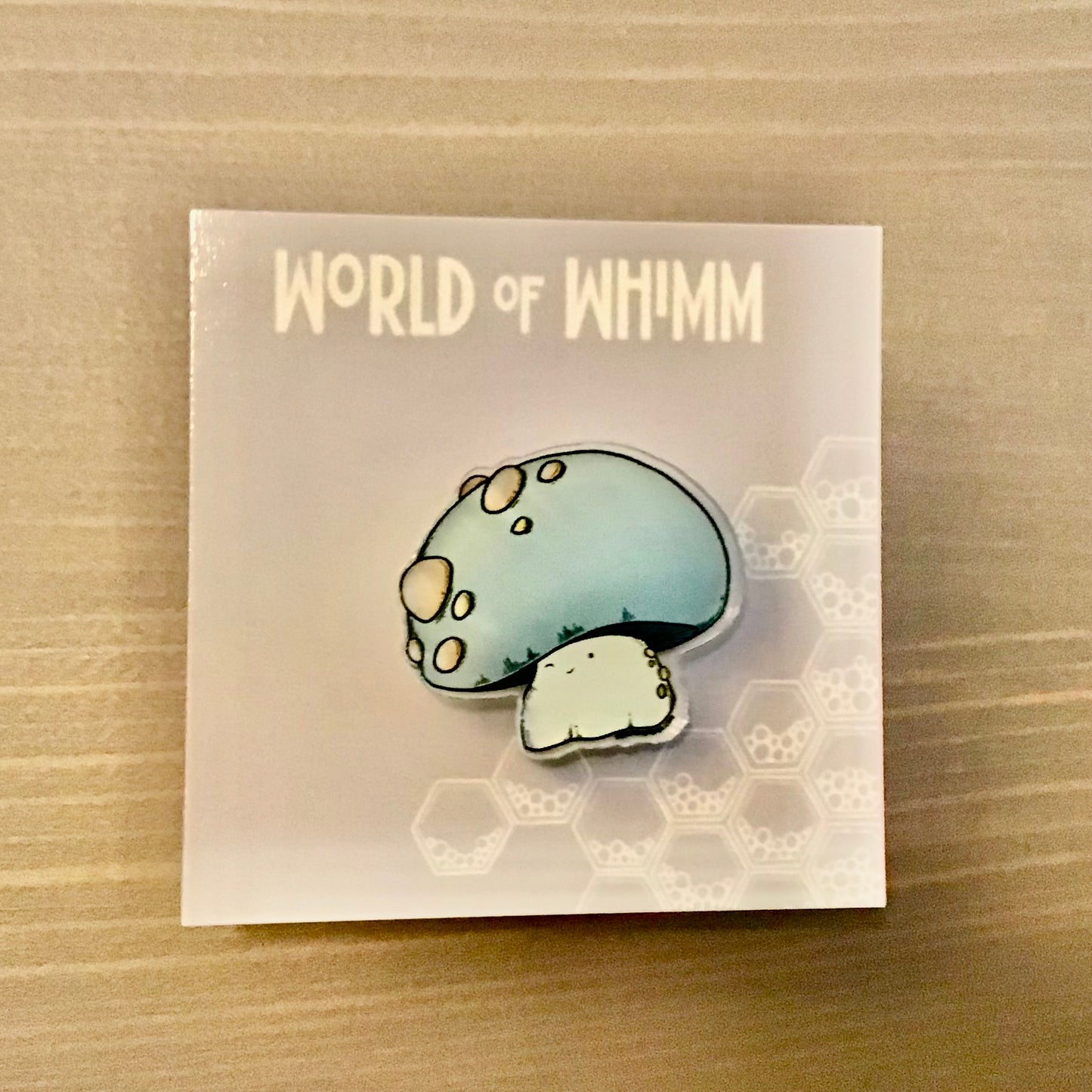 Acrylic Pin - Winking Mushroom