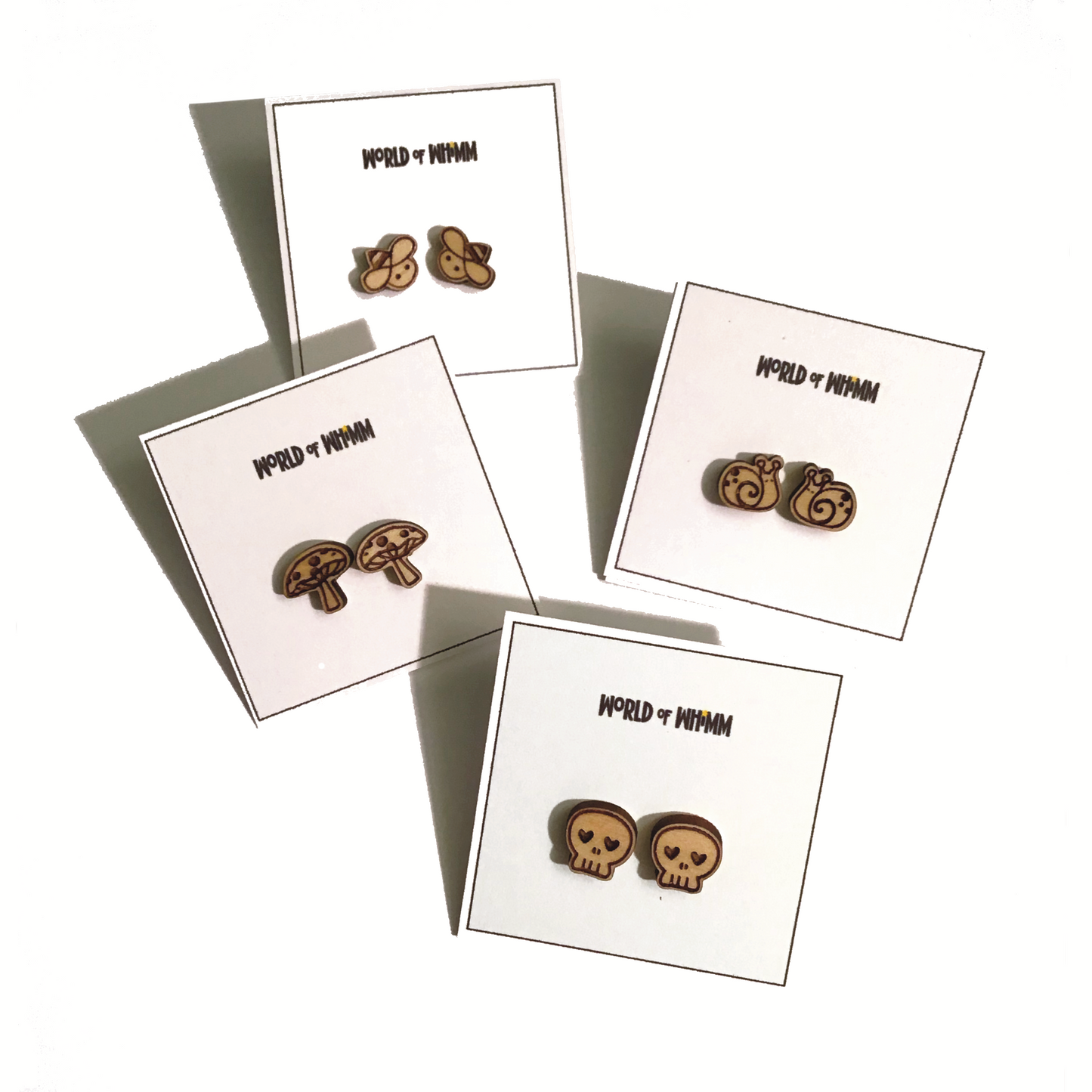 Earrings - Tiny Skulls