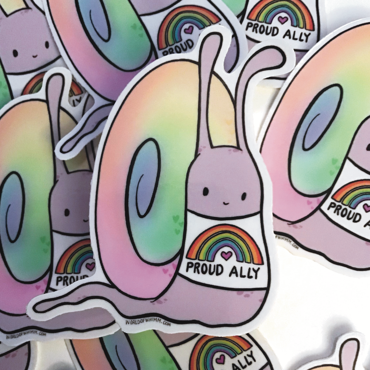 Vinyl Sticker - Proud Ally Snail