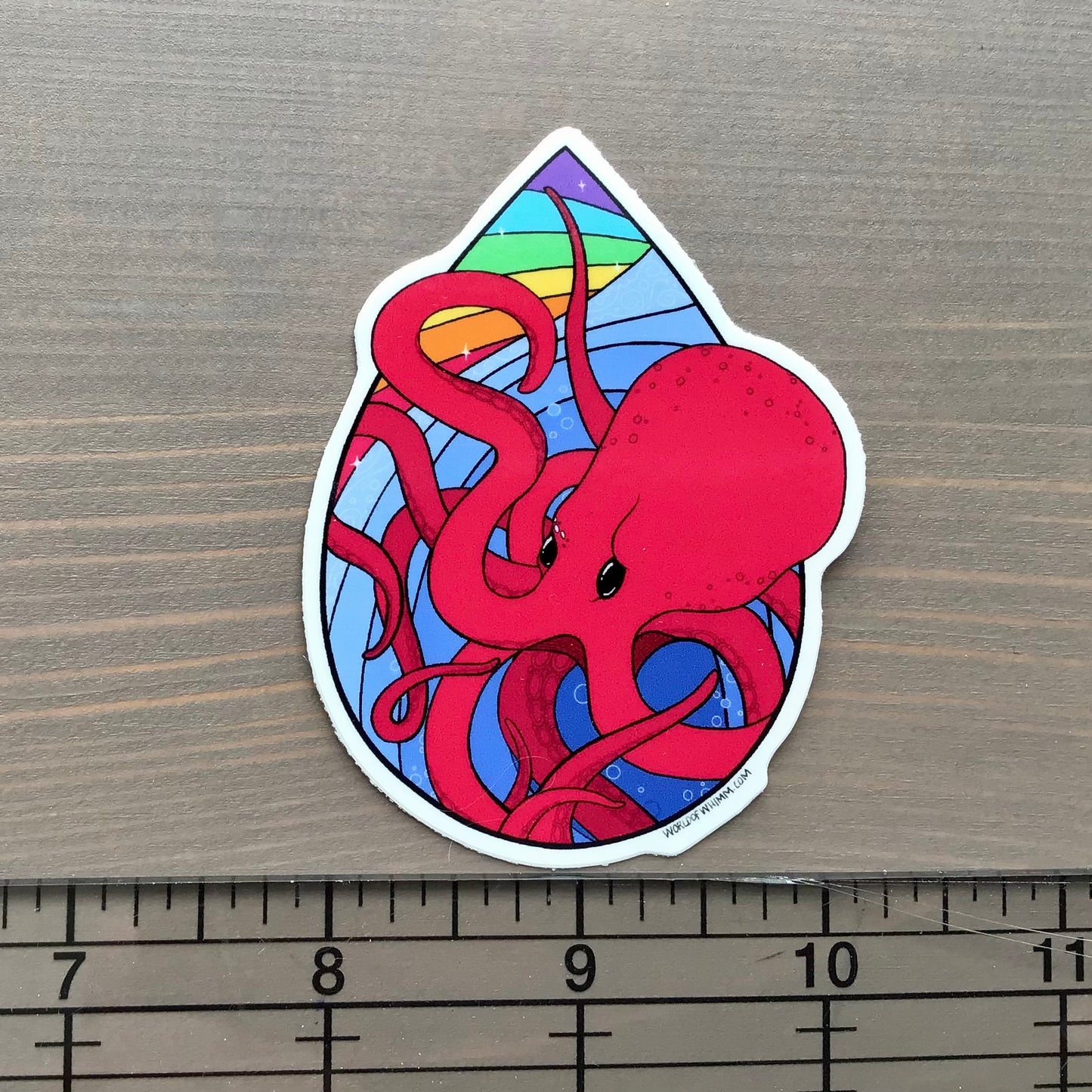 Vinyl Sticker - Octopus Raindrop