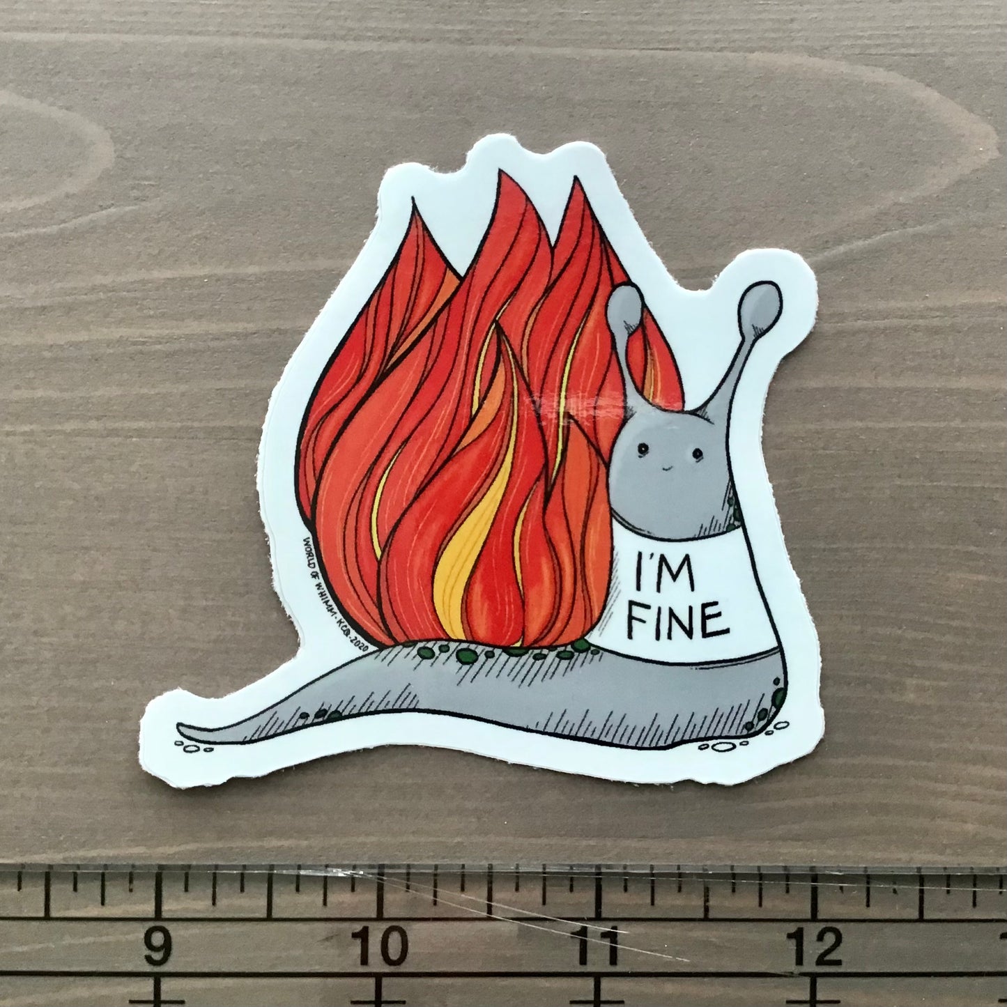 Vinyl Sticker - I'm Fine Snail