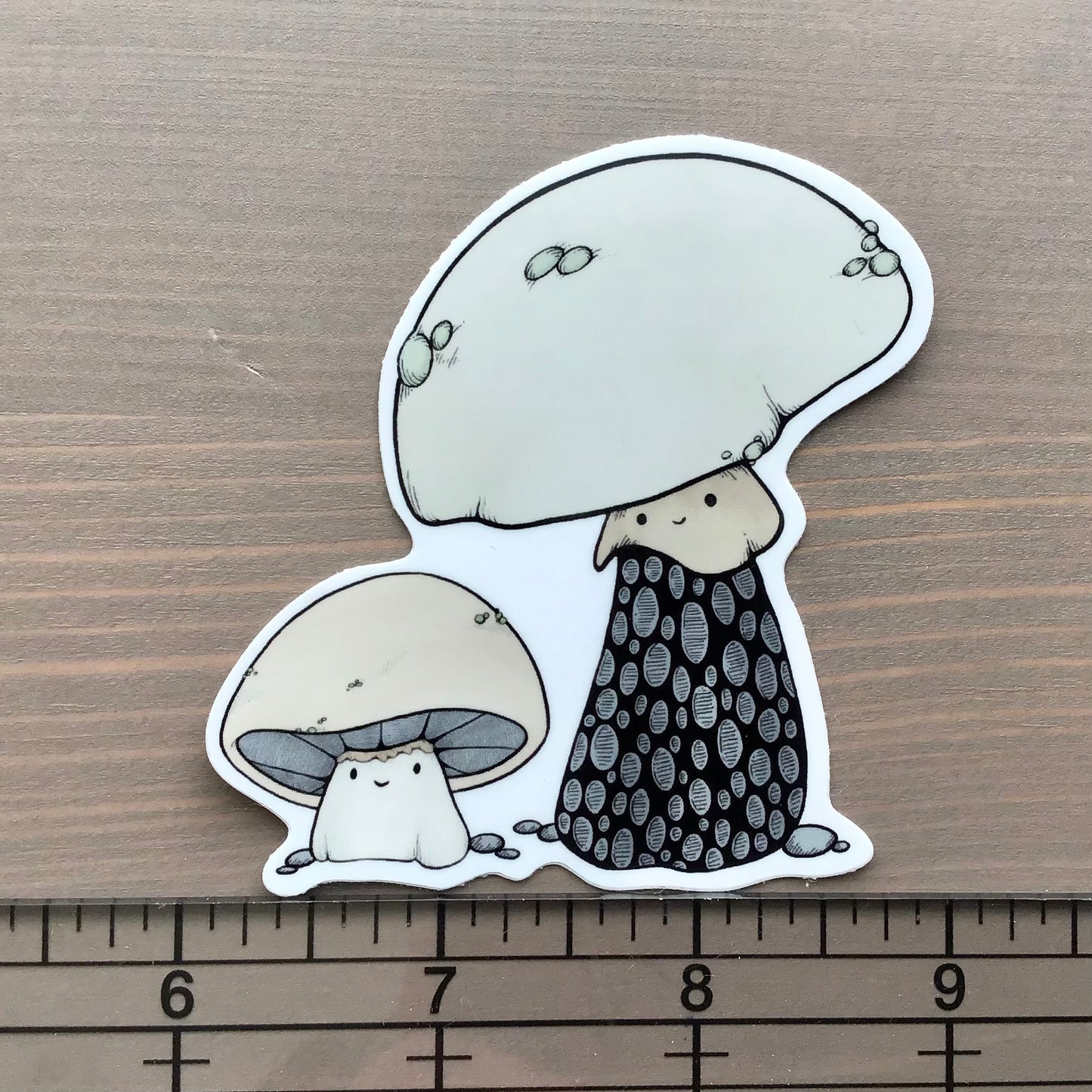 Vinyl Sticker - Fun Guys Mushroom Duo