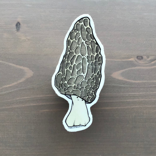 Vinyl Sticker - Morel Mushroom