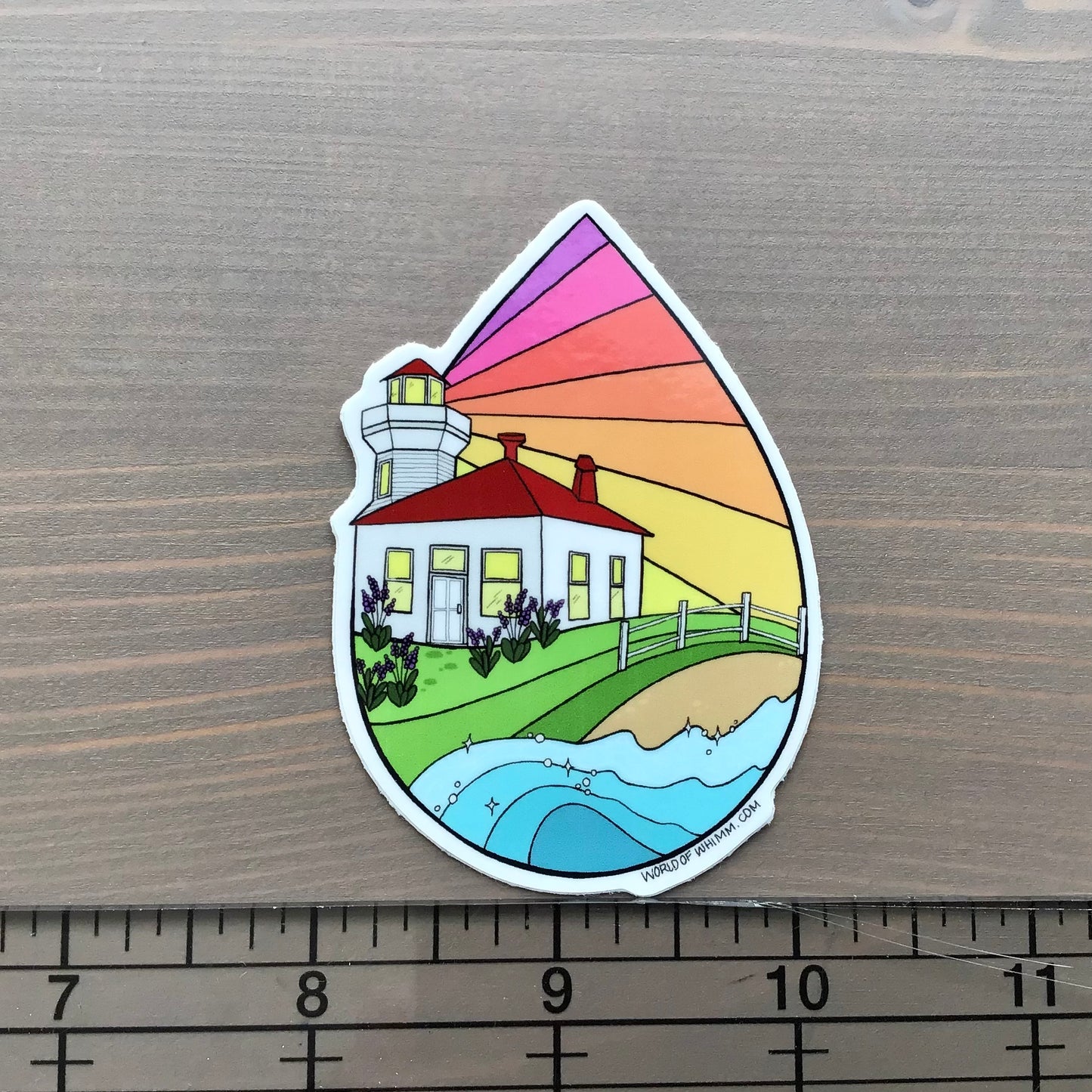Vinyl Sticker - Lighthouse Raindrop